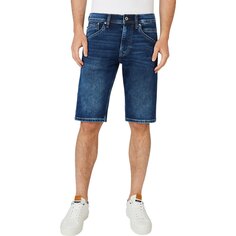Джинсовые шорты Pepe Jeans Track Short Regular Waist, синий