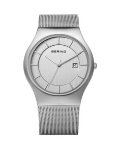 Женские часы Bering 11938-000 CLASSIC с браслетом из миланской сетки Bering, белый