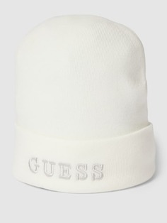 Вязаная шапка-бини Guess, светло-серый