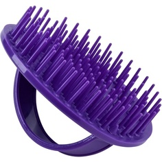 Фиолетовый массажер для кожи головы и щетка для распутывания густых или тонких волос, вьющихся или прямых волос — душ или ванна — скребок для головы и бороды — для женщин и мужчин D6, Denman
