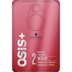 Osis+ Mess Up Matte Gum паста для волос, красная, 100 мл, Schwarzkopf