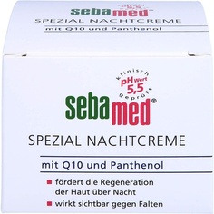 Специальный ночной крем Крем для лица с Q10 и пантенолом 50 мл, Sebamed
