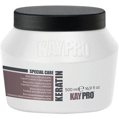 Kaypro Кератиновая реструктурирующая маска для окрашенных и поврежденных волос 500мл, Kay Pro