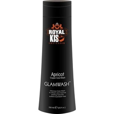 Royal Glamwash Apricot 250 мл цветной шампунь полуперманентный 2 в 1, Kis