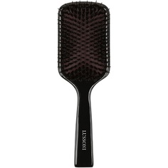Деревянная расческа Lussoni для распутывания волос с щетиной кабана, антистатическая для длинных волос, черная лопатка, Tb Tools For Beauty