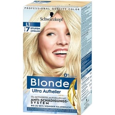 Краска для волос Ultra Brightener L1 уровня 3 для масляно-активируемого осветления волос с системой защиты от повреждений 153 мл, Blonde