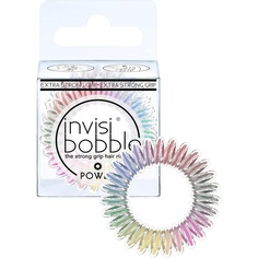 Резинка для волос Power Magic Rainbow с 3 спиральными шариками для волос, разноцветные волосы для девочек, женщин и мужчин, очень прочные, разработанные в самом сердце Мюнхена, Invisibobble