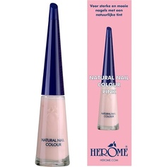 Натуральный лак для ногтей Розовый с укрепляющим эффектом 10 мл, Herome