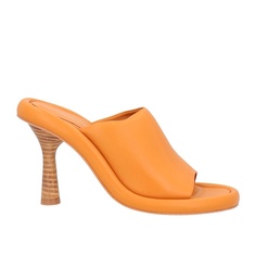 Босоножки Paloma Barceló Leather Round Toeline Spool Heel, оранжевый