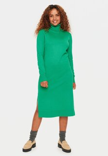 Трикотажное платье MILA ROLL NECK Saint Tropez, зеленый меланж