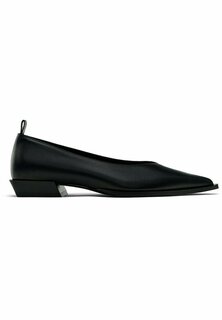 Балетки WELT FLATS LIMITED EDITION Massimo Dutti, черный