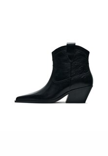 Техасские/байкерские ботинки Massimo Dutti, черные