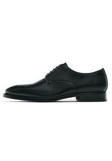 Элегантные туфли на шнуровке ДЕРБИ Massimo Dutti, черный