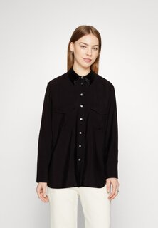 Рубашка Свободный крой с воротничком из бисера и нагрудными карманами Scotch &amp; Soda, вечерний черный