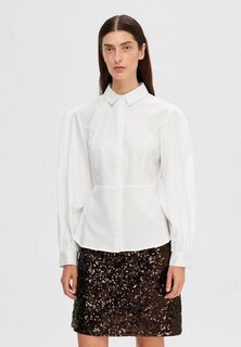 Рубашка ЭЛЕГАНТ Selected Femme, белоснежный