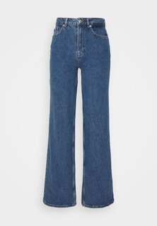 Мешковатые джинсы SLFALICE WIDE LONG Selected Femme, деним среднего синего цвета