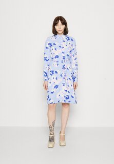 Платье-рубашка SLFFIOLA SHIRT DRESS Selected Femme, голубая цапля