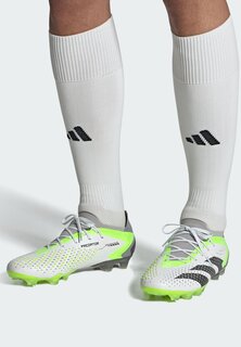 Футбольные бутсы с шипами PREDATOR ACCURACY.1 НИЗКИЕ БОТИНКИ ИСКУССТВЕННОЙ ТРАВЫ Adidas, облачно-белое ядро, черный прозрачный лимон