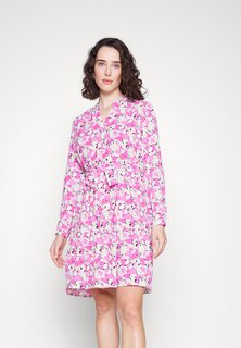 Платье-рубашка SLFMIVI SHORT DRESS Selected Femme, черный aop