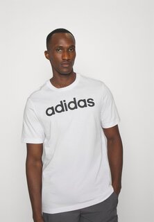 Футболка с принтом adidas Sportswear, белая/черная