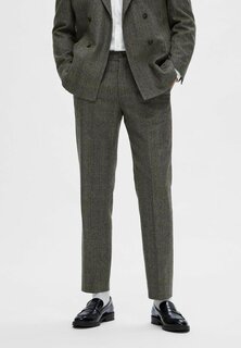 Элегантные брюки KARIERTE Selected, гранитно-серый