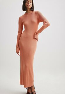 Длинное платье NA-KD, персиковый