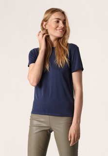 Базовая футболка SLCOLUMBINE CREW-NECK SS Soaked in Luxury, темно-синий