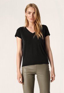 Базовая футболка COLUMBINE V-NECK SS Soaked in Luxury, черный