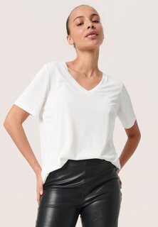 Базовая футболка Soaked in Luxury, ломано-белая
