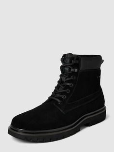Ботинки на шнуровке из смесовой кожи модель &quot;ЕВА&quot; Calvin Klein Jeans, черный