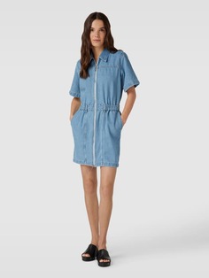 Джинсовое платье на двусторонней молнии, модель «Келиза» HUGO, джинс