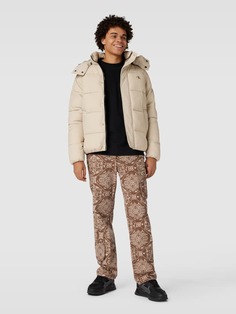 Куртка с принтом этикетки Calvin Klein Jeans, серо-коричневый