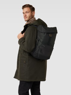 Рюкзак с нашивкой-лейблом, модель &quot;BARBOUR ESSENTIAL WAX BAC&quot; Barbour, черный