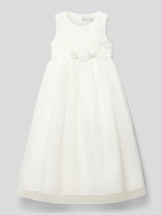 Платье для причастия с поясом Une Hautre Couture, молочный