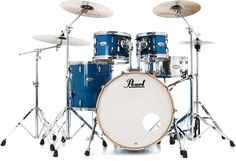 Набор из 4 ракушек New Pearl Professional Maple — прозрачный синий