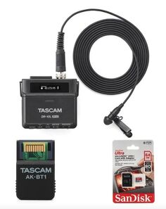 Новый полевой рекордер TASCAM DR-10L Pro с петличным микрофоном и комплектом управления Bluetooth