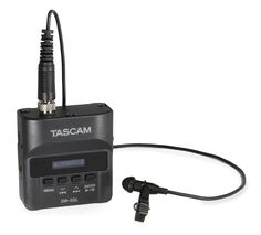 Микрорекордер TASCAM DR-10L с петличным микрофоном