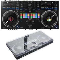 2-дековый контроллер Serato DJ Pioneer DJ DDJ-REV7 с крышкой Decksaver