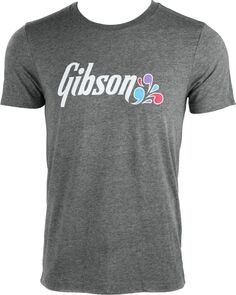 Футболка с цветочным логотипом Gibson Accessories - Маленький размер