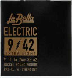 Никелевые струны для электрогитары La Bella HRS-XL — .009-.042 Extra Light