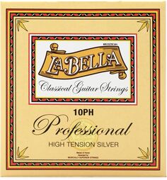 Струны для классической гитары La Bella 10PH Professional Silver, высокое натяжение