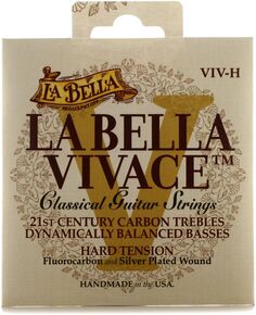 Струны для классической гитары La Bella VIV-H Vivace из флюорокарбона - жесткое натяжение