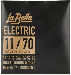 Никелевые струны для электрогитары La Bella HRS-75 — .011-.070, 7-струнные