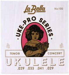 Нейлоновые струны для концертной/теноровой укулеле La Bella 100 Uke-Pro — .028-.048