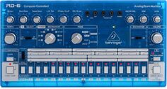 Аналоговая драм-машина Behringer RD-6-BB — нежно-голубой полупрозрачный