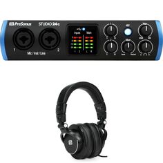 Новый аудиоинтерфейс PreSonus Studio 24c USB-C и наушники