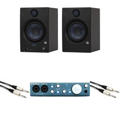 Комплект нового USB-аудиоинтерфейса PreSonus AudioBox iTwo и 5,25-дюймового студийного монитора Eris с питанием по Bluetooth