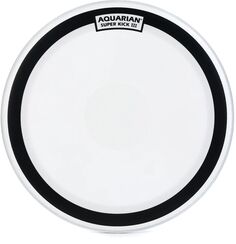 Белый бас-барабан Aquarian Superkick 3 с покрытием — 22 дюйма