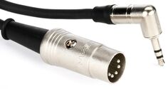 Pro Co BEM35L-06 — тип A, разъем TRS 3,5 мм, угловой к 5-контактному разъему DIN MIDI-кабеля с разъемом «папа» — 6 дюймов