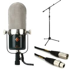 Комплект ленточного микрофона Golden Age Project R1 Active MKIII со стойкой и кабелем